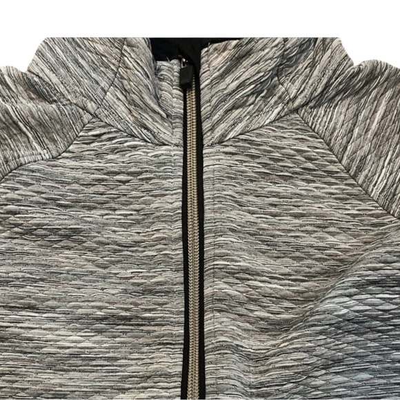 ATHLETA Snowscape Spacedye Half Zip Pullover in Gray/Black Size Small — SO COMFY - Picture 3 of 10